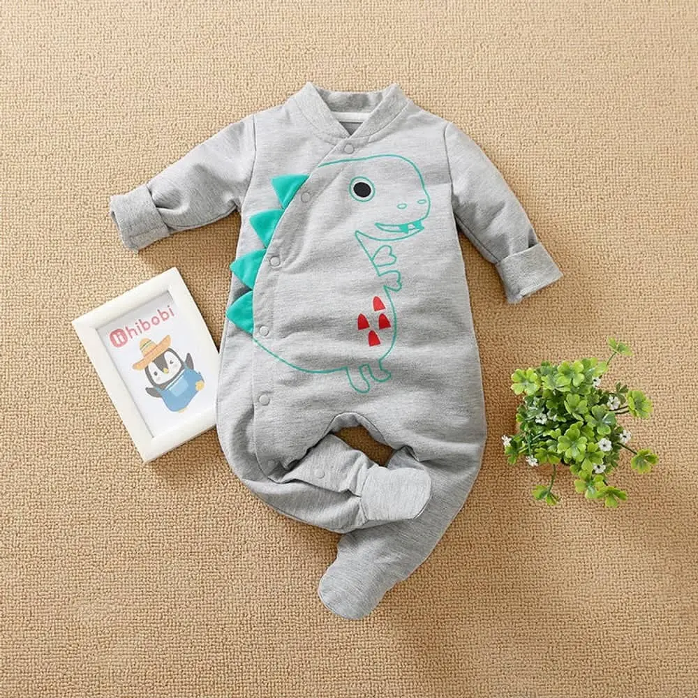 Baby Romper (Blue Dinosaur)