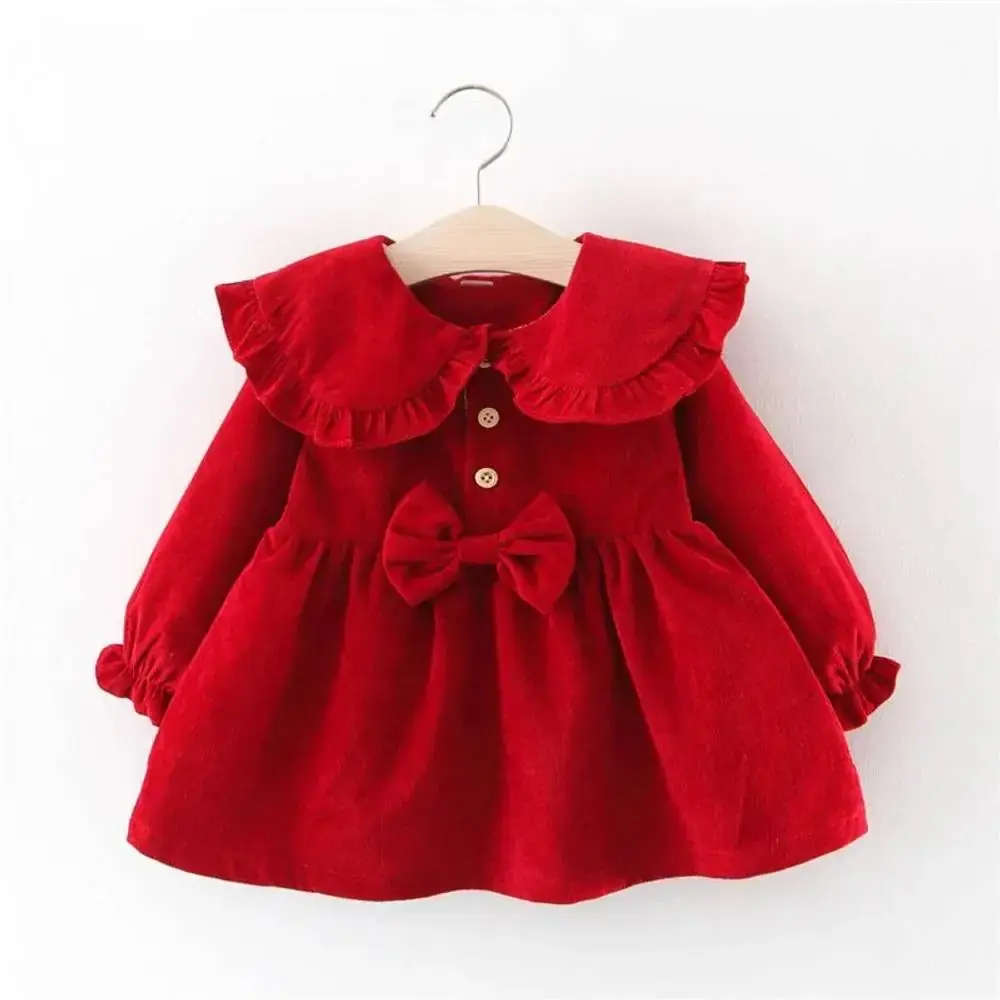 Long Sleeve Bow Princess Dress