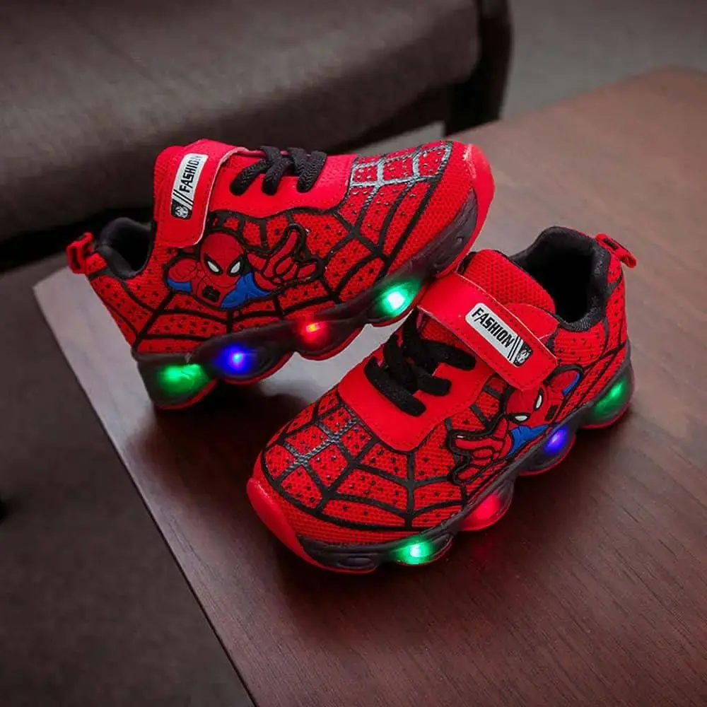 LED Spiderman Sneakers