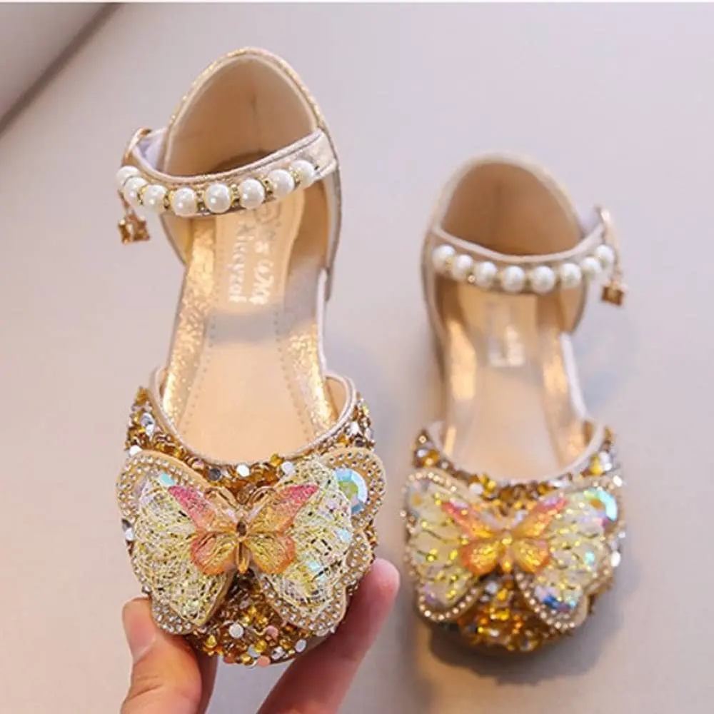 Butterfly Party Shoes Golden / 27