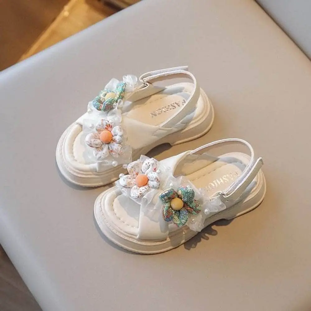 Floral Pearl Sandals White / 23