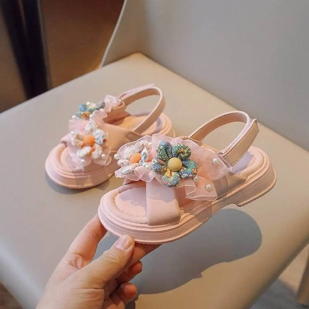 Floral Pearl Sandals Pink / 23