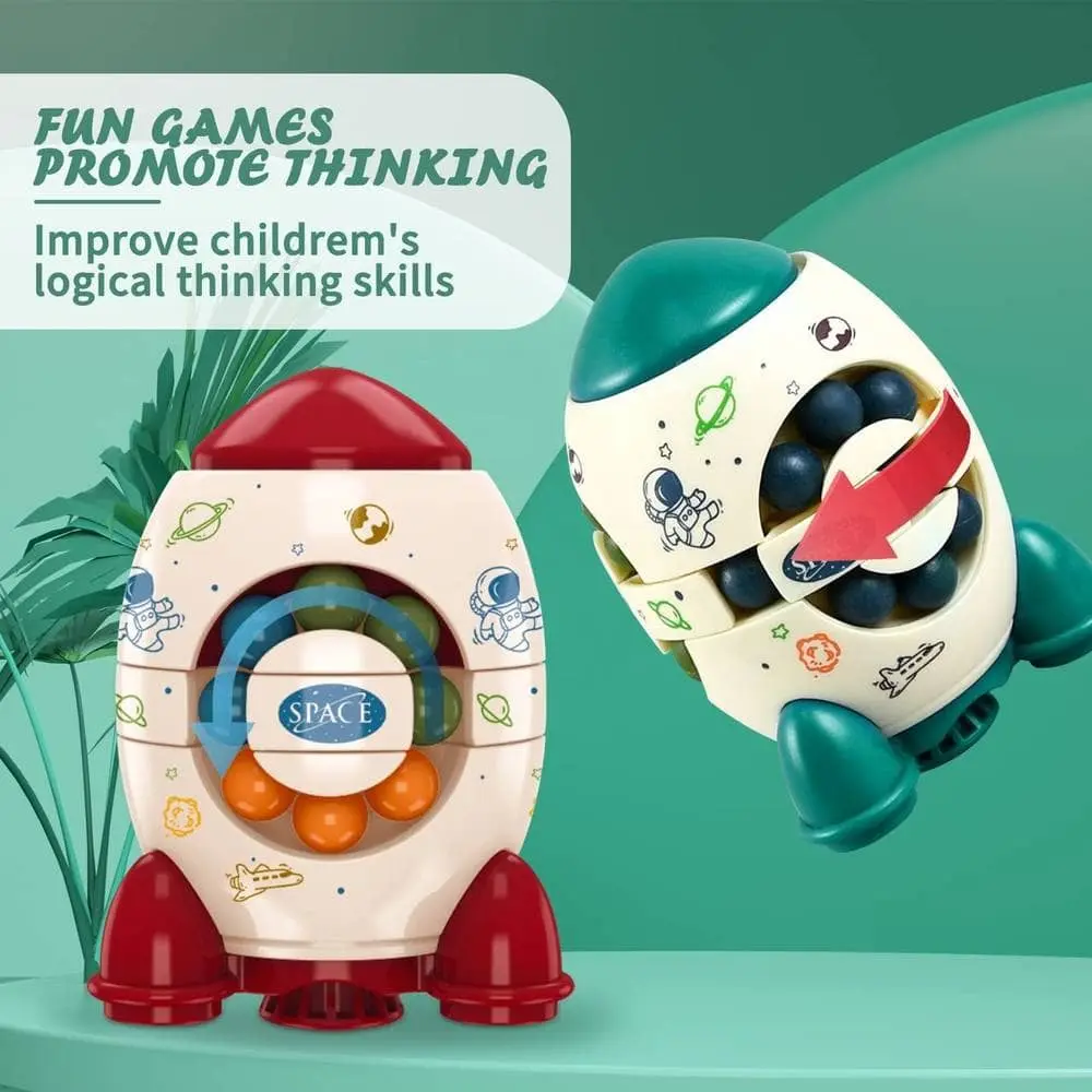 Rocket Decompression Cube Puzzle - Educational Toy