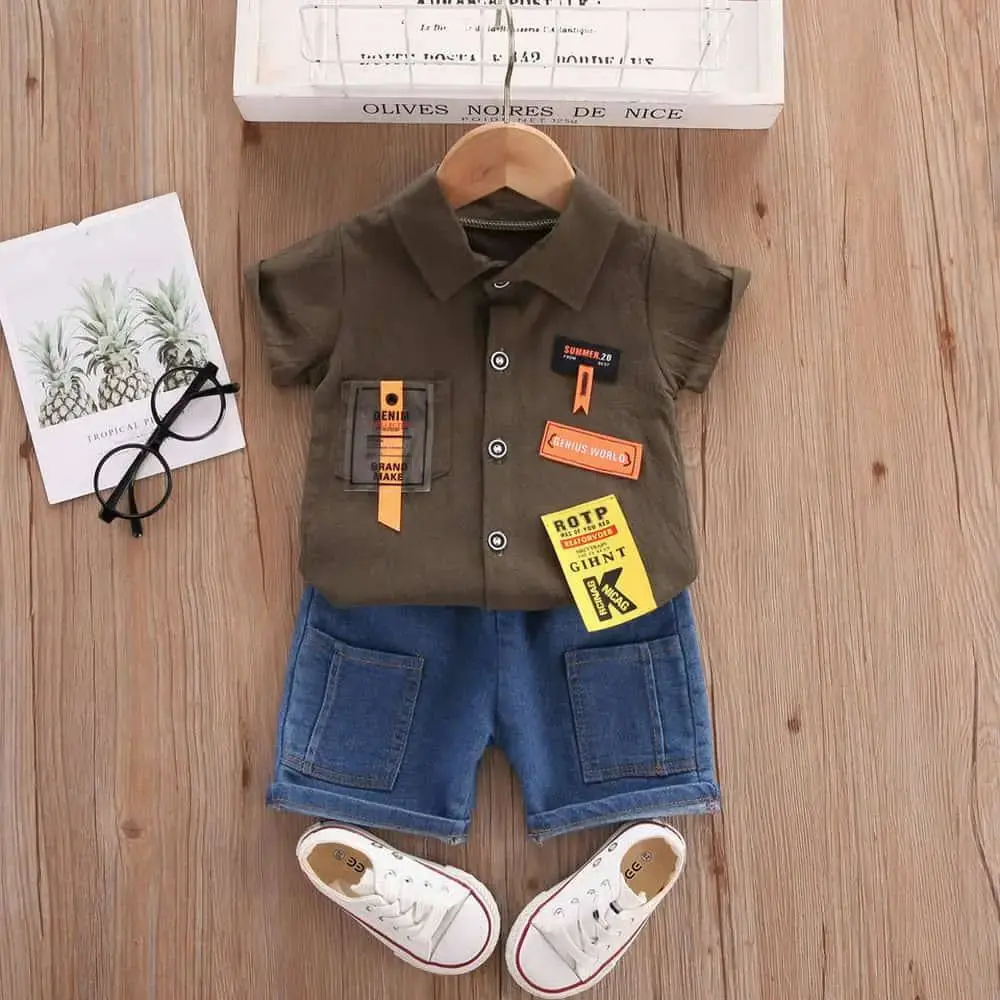 Denim set (Brown)
