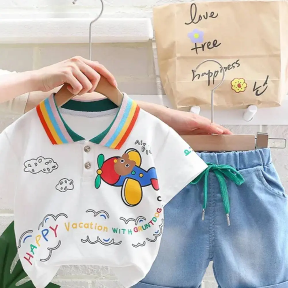 Collar Neck T-shirt and Pant set