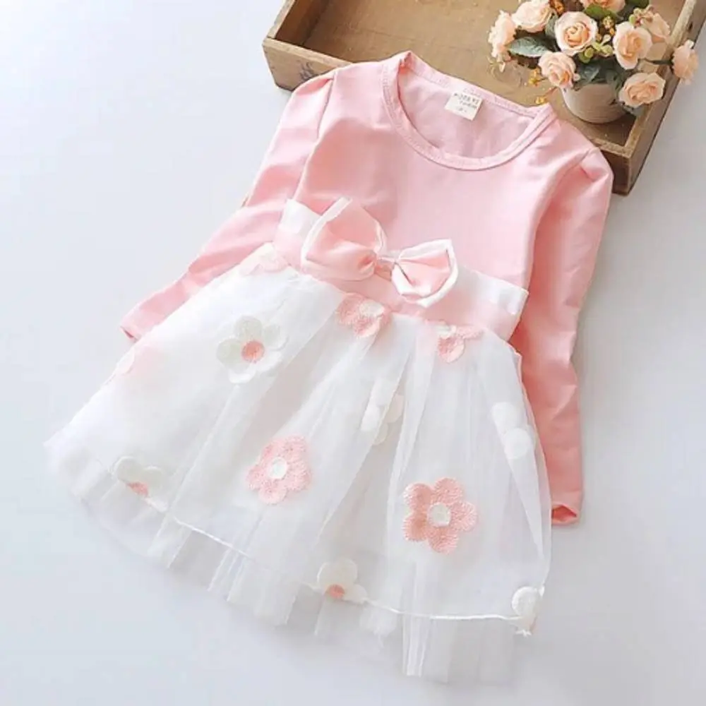 Bowknot Flower Print Frock