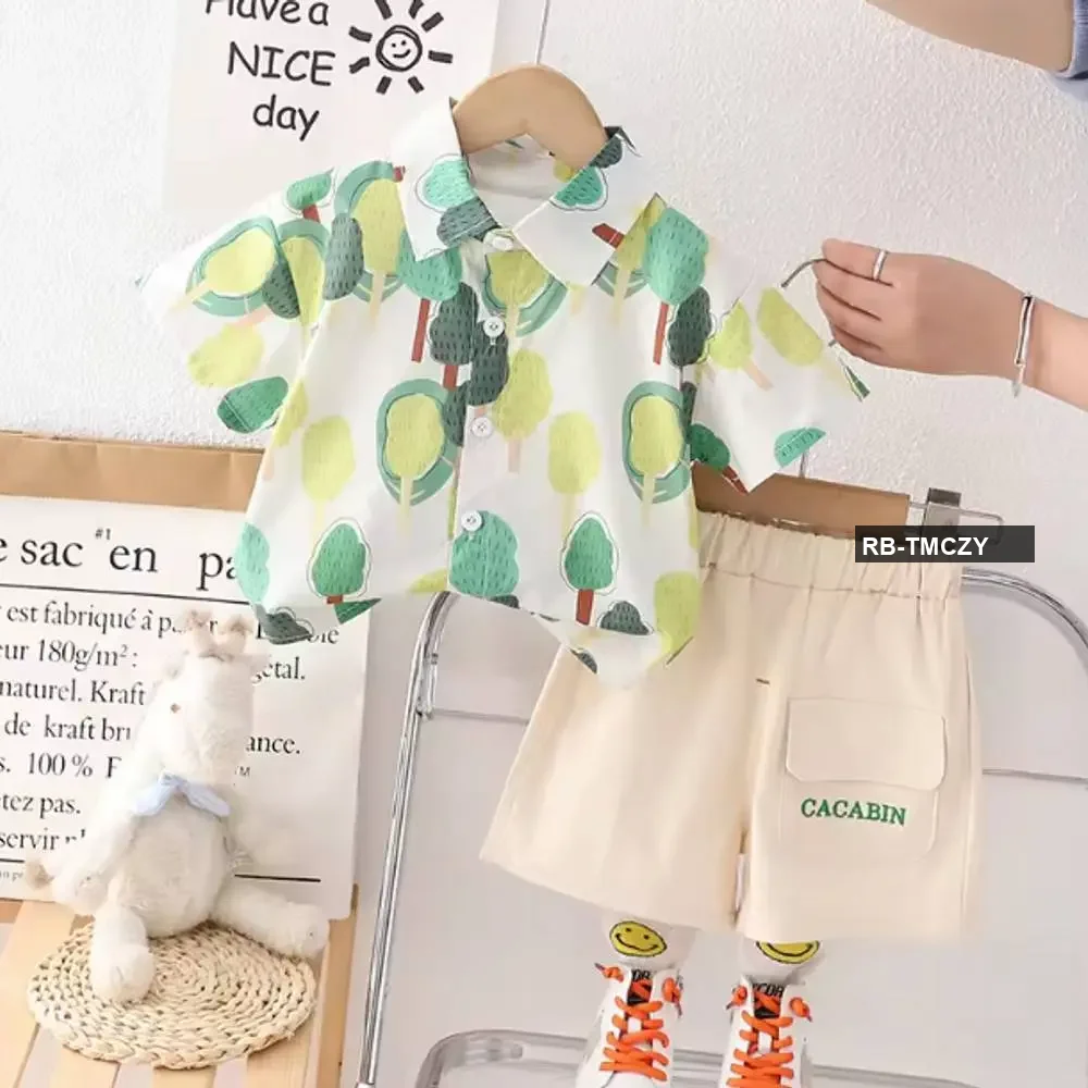 Cacabean Cotton Shirt set