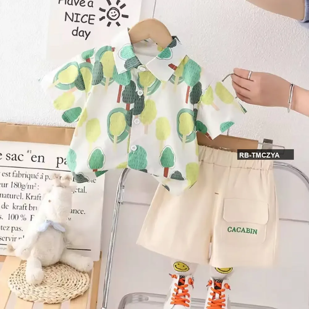 Cacabean Cotton Shirt set / 3-4 Years