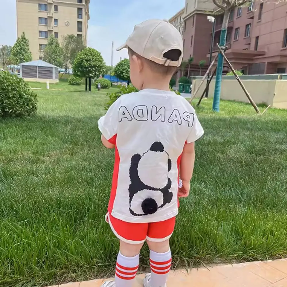 Boys T-shirt Set Red Panda - Boys Imported Summer T-shirt