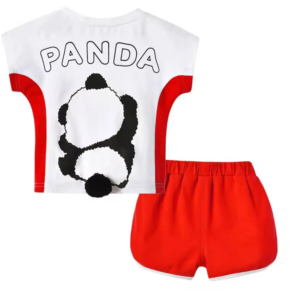 Boys T-shirt Set Red Panda - Boys Imported Summer T-shirt
