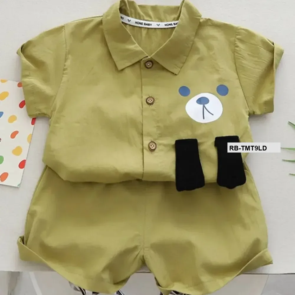 Smiley Shirt & Pant Olive / 6-12 Month