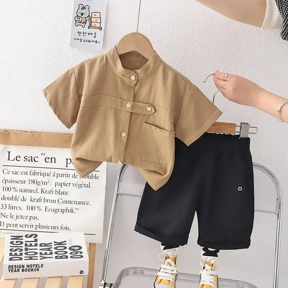 Band Coller Denim Set . Boys Summer Clothes