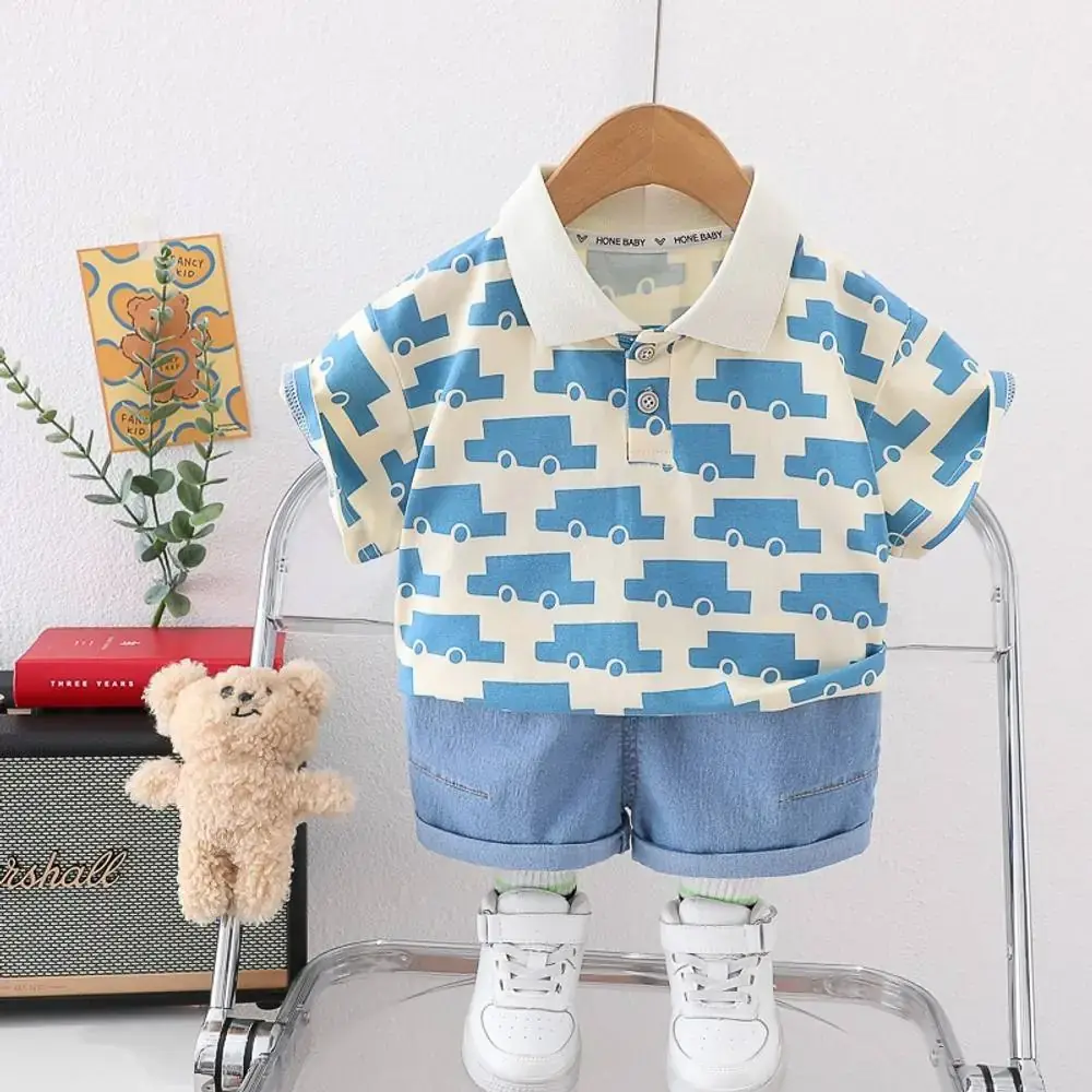 Car Polo Set - Boys Summer Clothes