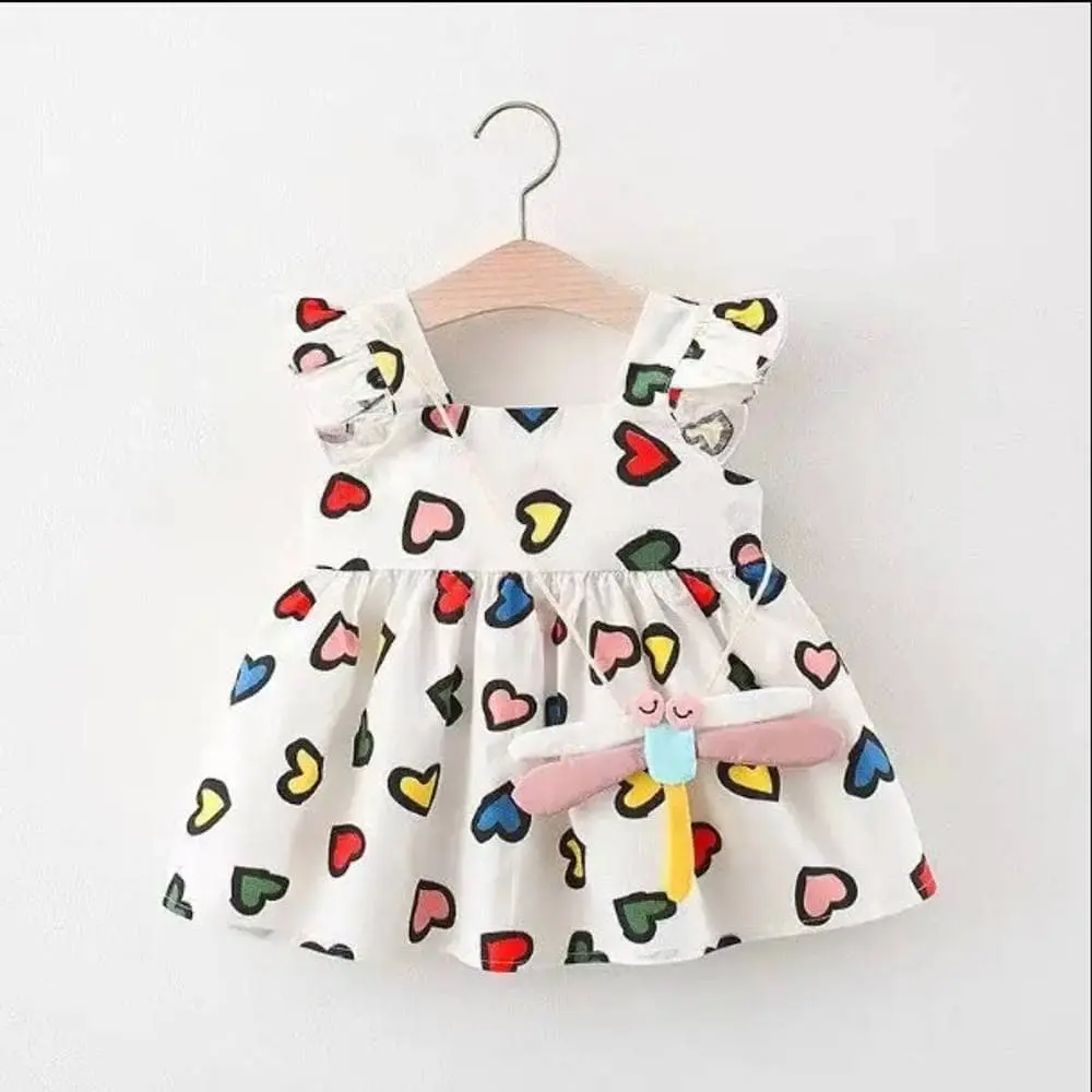 Multi Love Frock. Summer suit for  Girls.