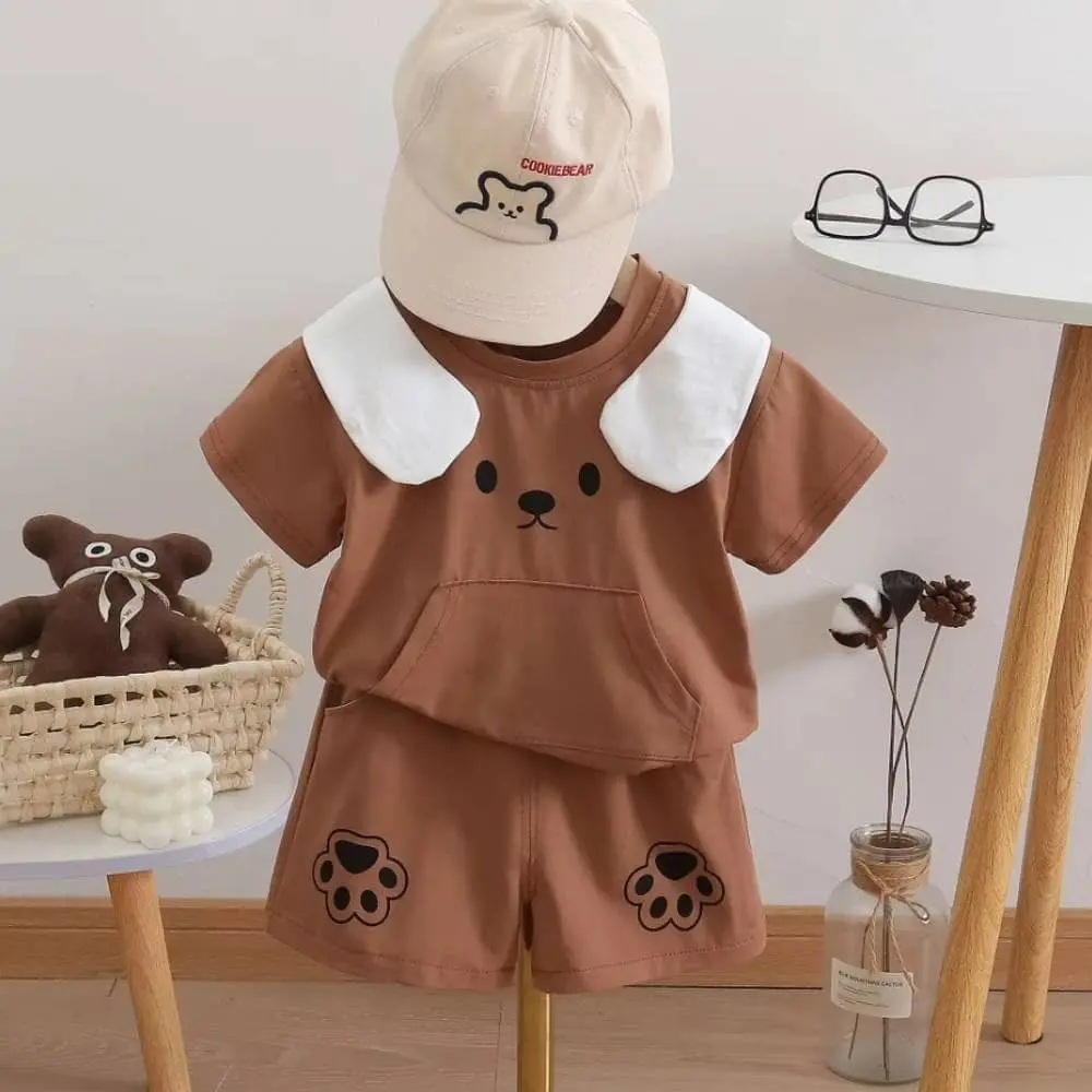 Toddler 2 pieces short and pant -  Boys Summer suit