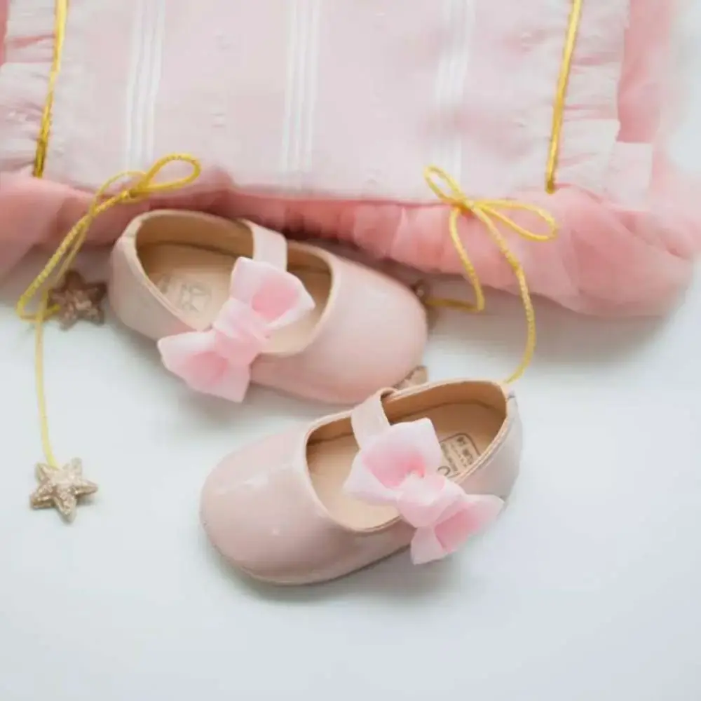 Bow Shoe Pink / 3-6 Month