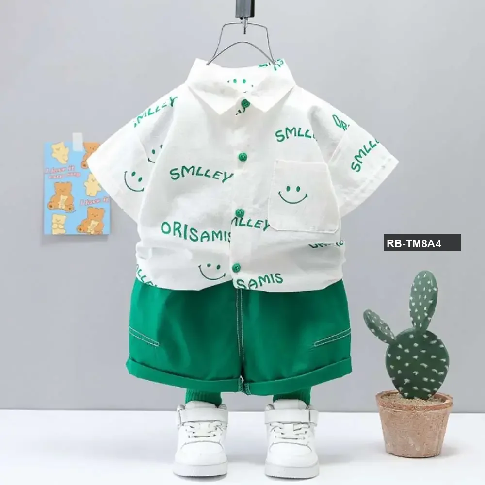 Smiley Shirt and Pant Green