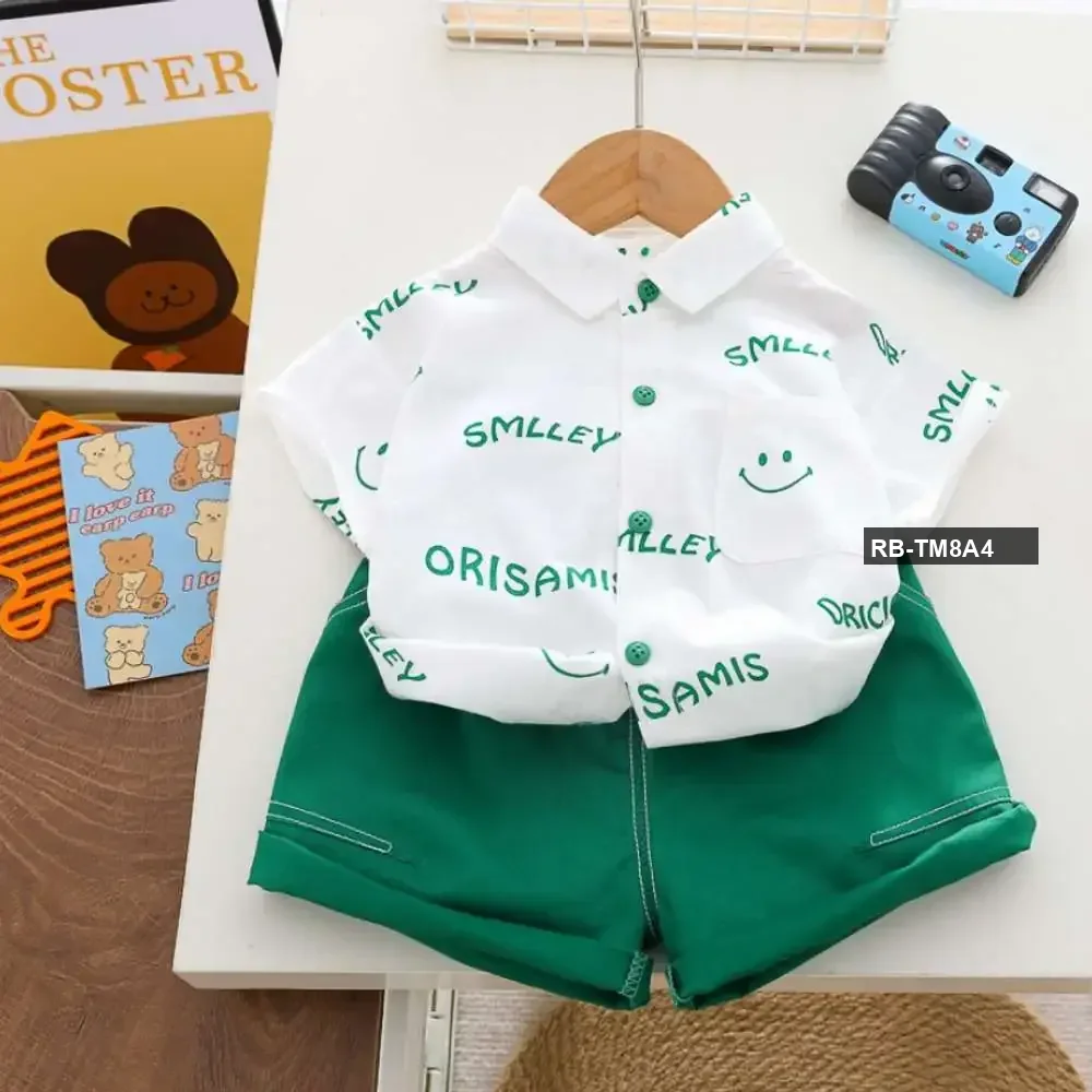 Smiley Shirt and Pant Green