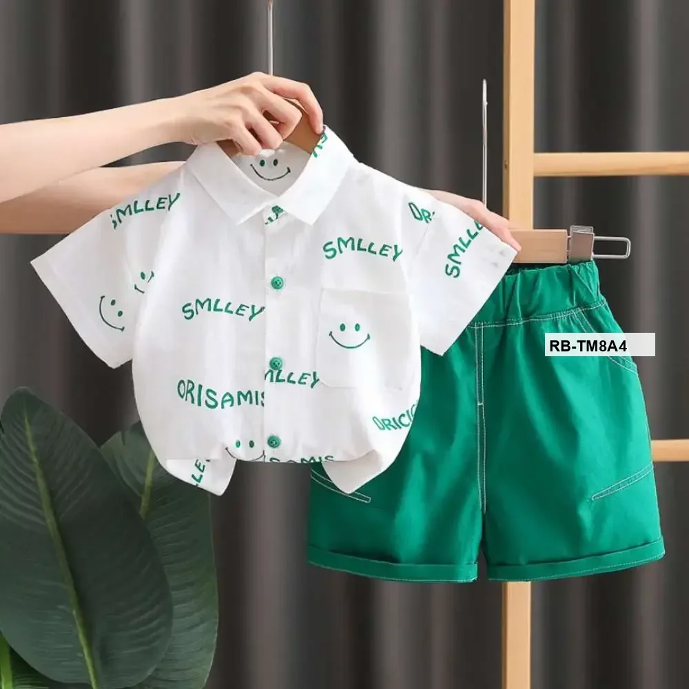 Smiley Shirt and Pant Green