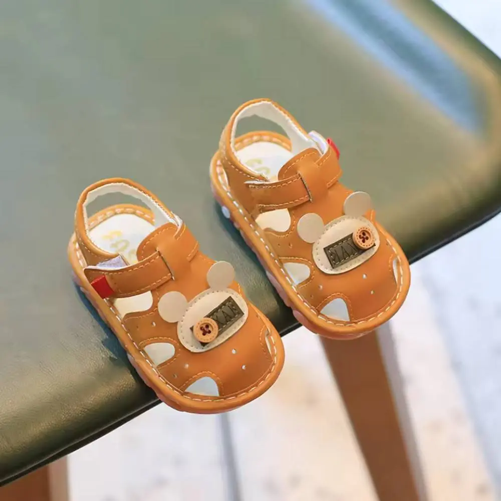 Button Shoe Brown / 06-12 Month