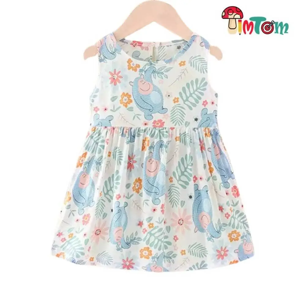 Floral Panda Frock / 01-02 Years