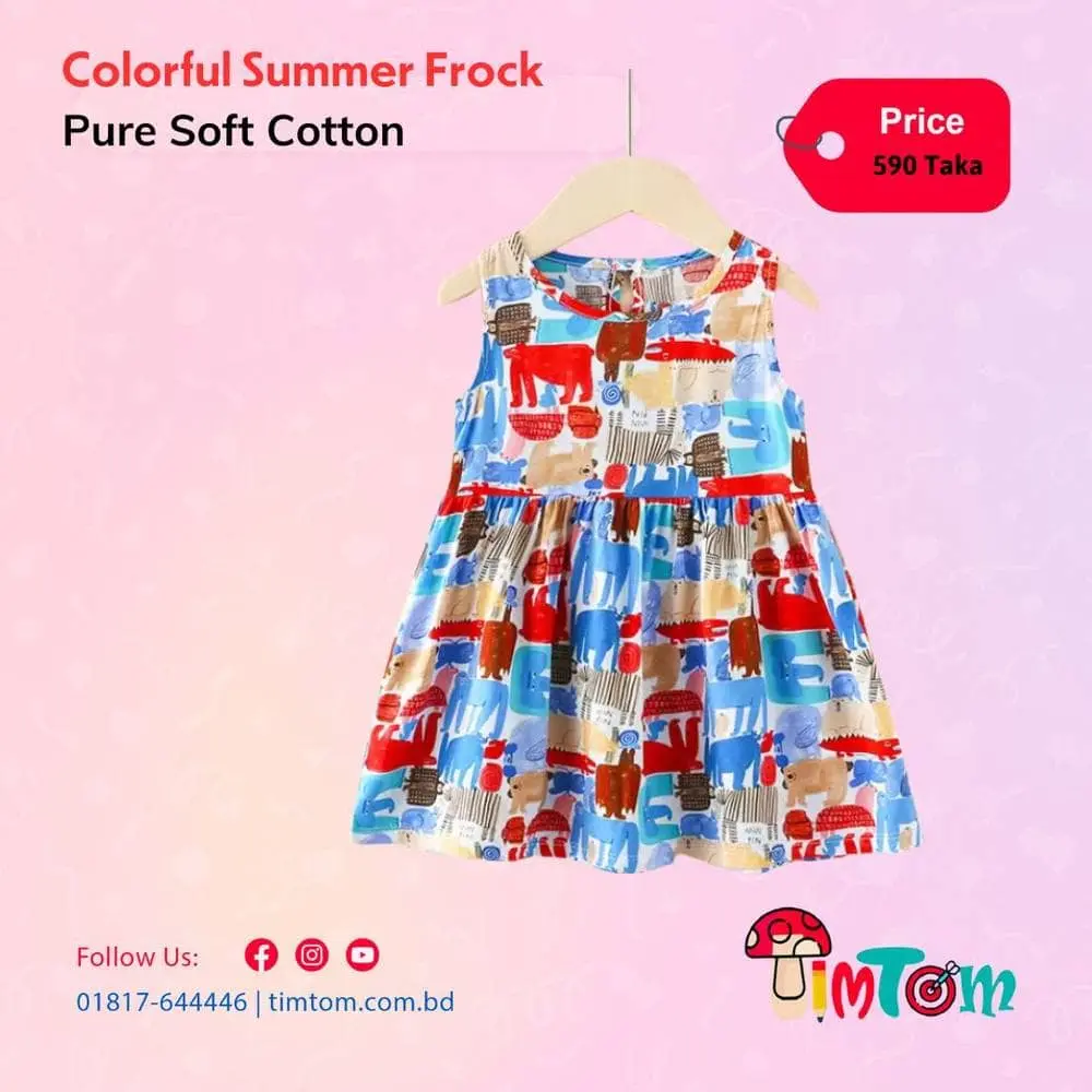 Colorful Summer Frock - Baby Girl Summer Dress