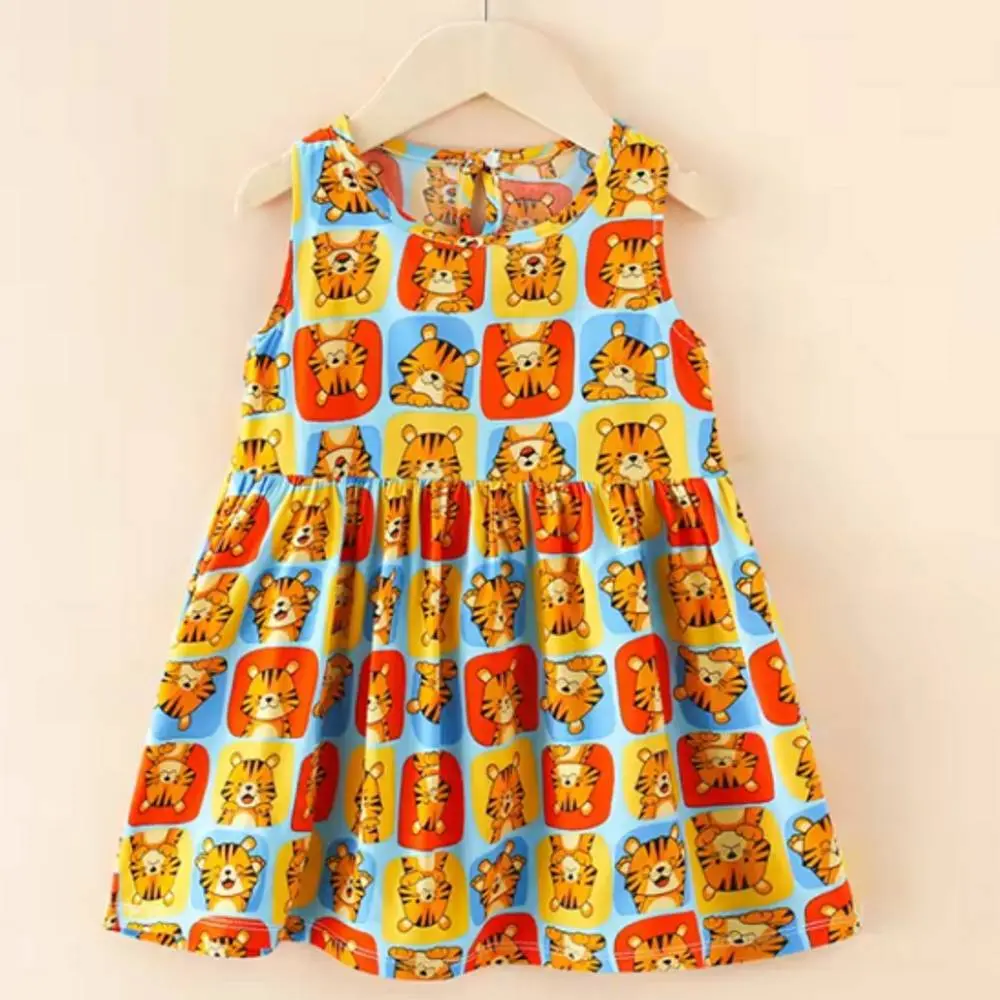 Cat Face Frock - Baby Girl Summer Dress