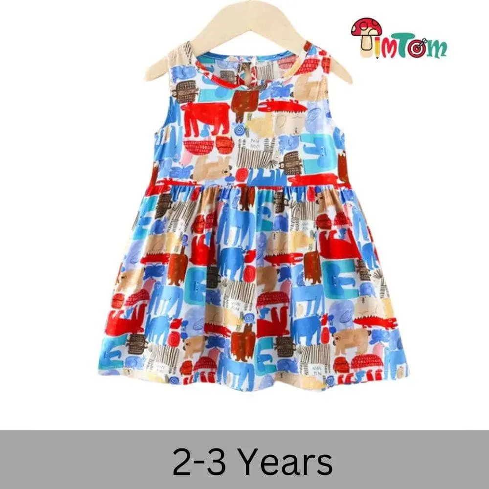 Colorful Summer Frock 2-3 Y