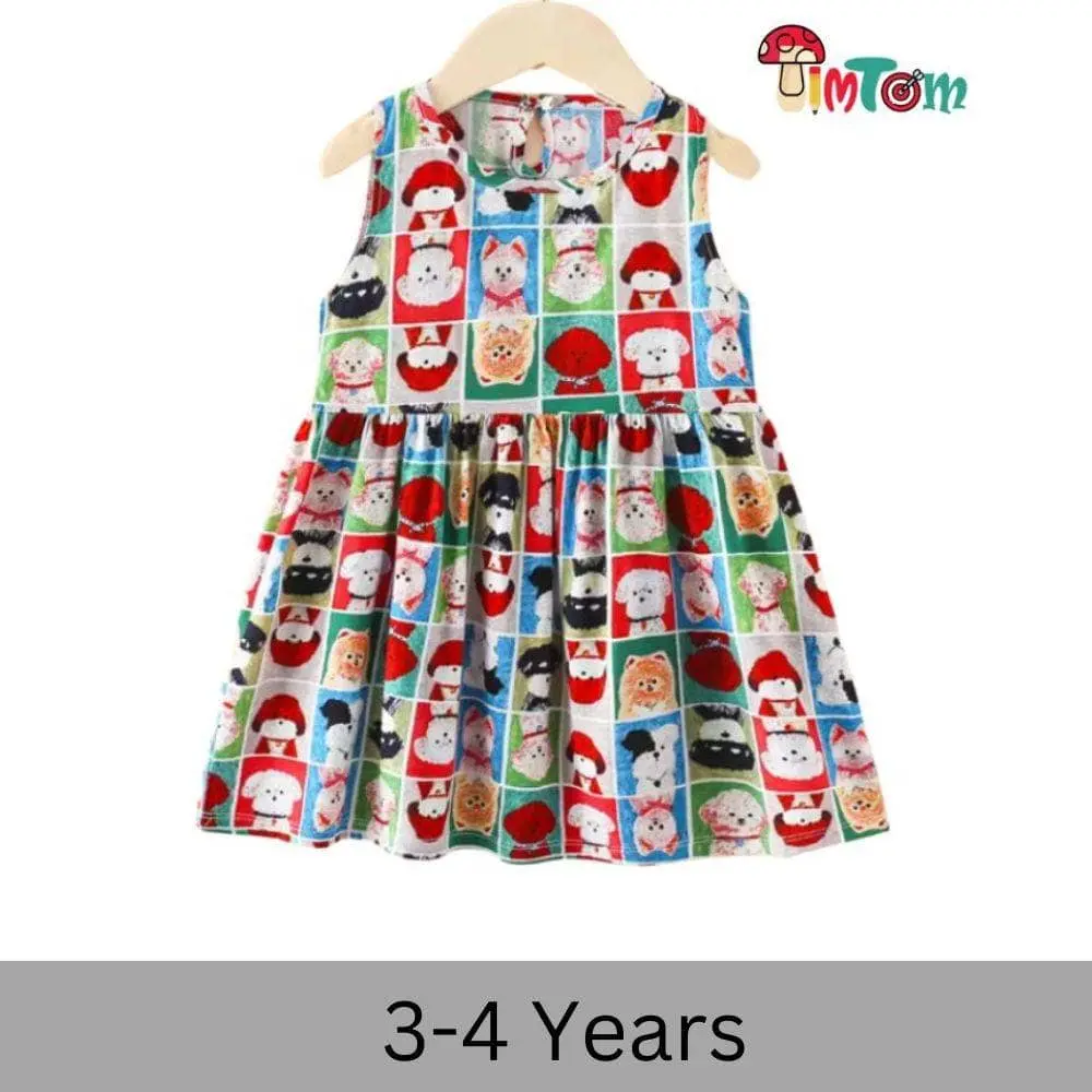 Cute Animal Frock 3-4 Y