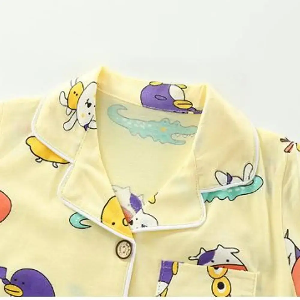 Mini Zoo Sleeping suit. Summer Friendly Suit for Unisex.