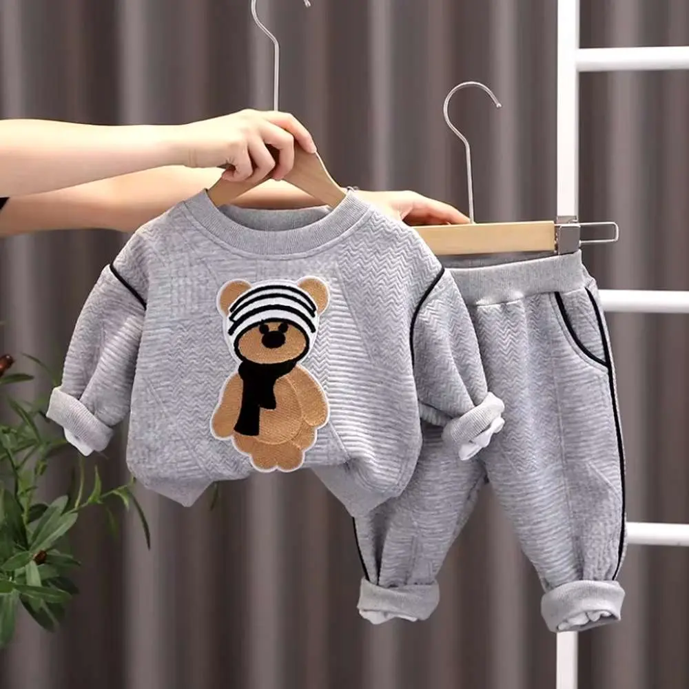 Boby Bear Pajama Set - Baby Imported Winter Clothing