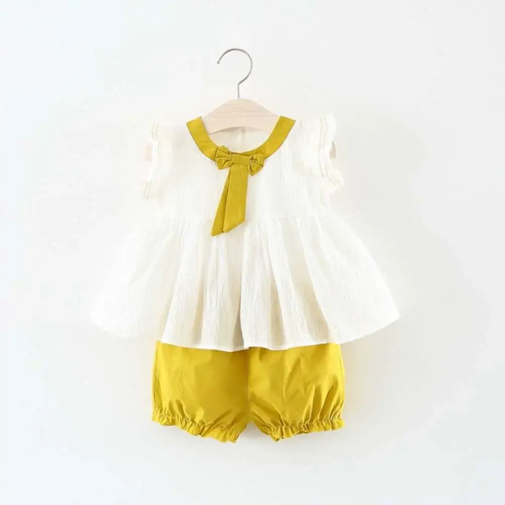 Bow Collar Shorts and Tops - Imported Summer Clothing