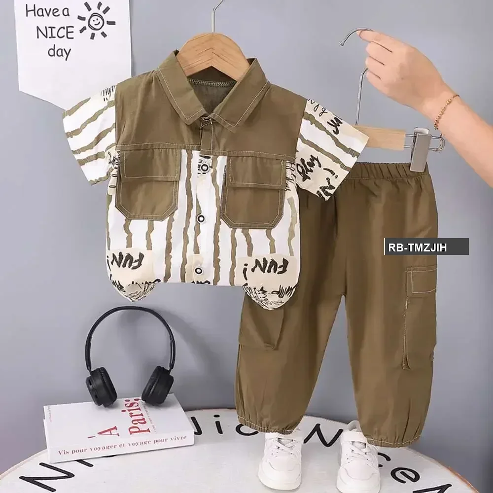 Fun Time Shirt Set Brown / 1-2 Years