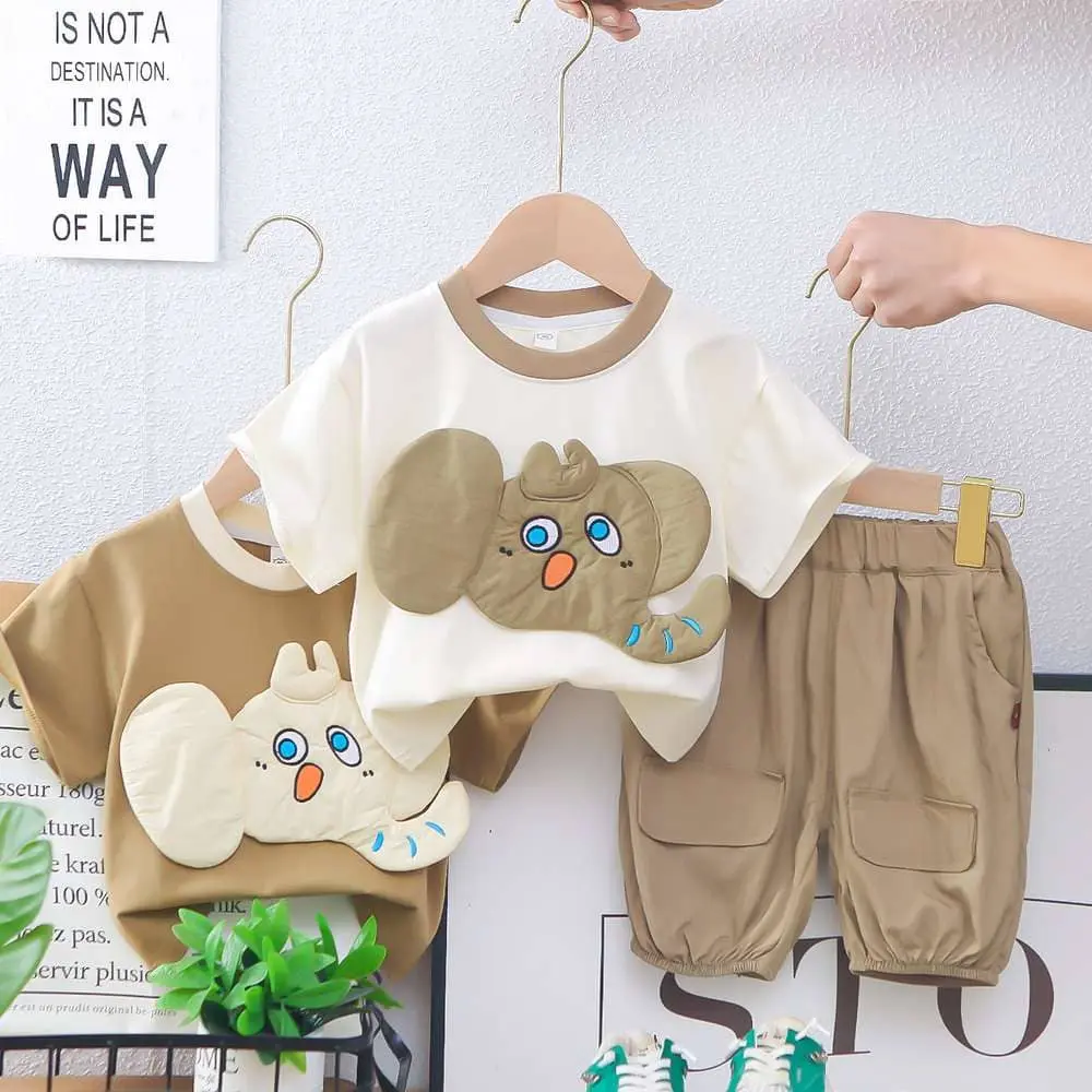 Boys Summer Clothing - Elephant 2 pcs set