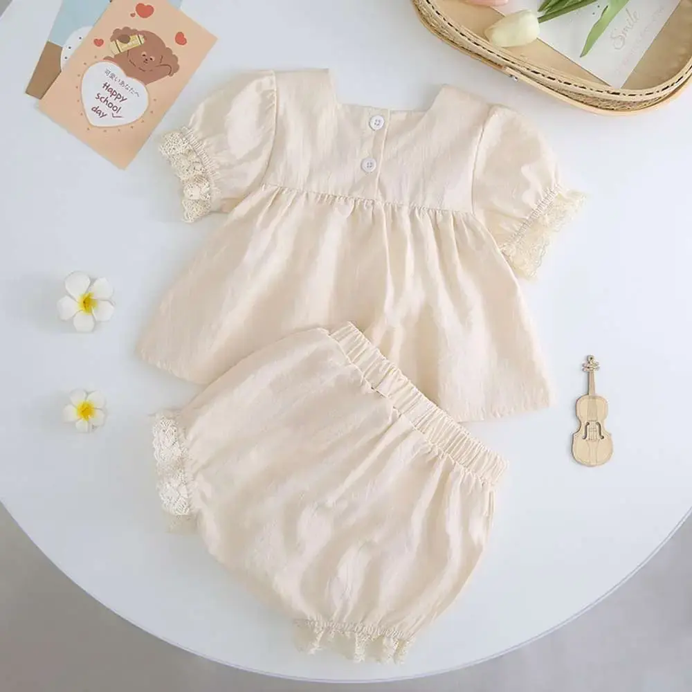Three Flower Shorts & Tops - Baby Girls Summer Clothing