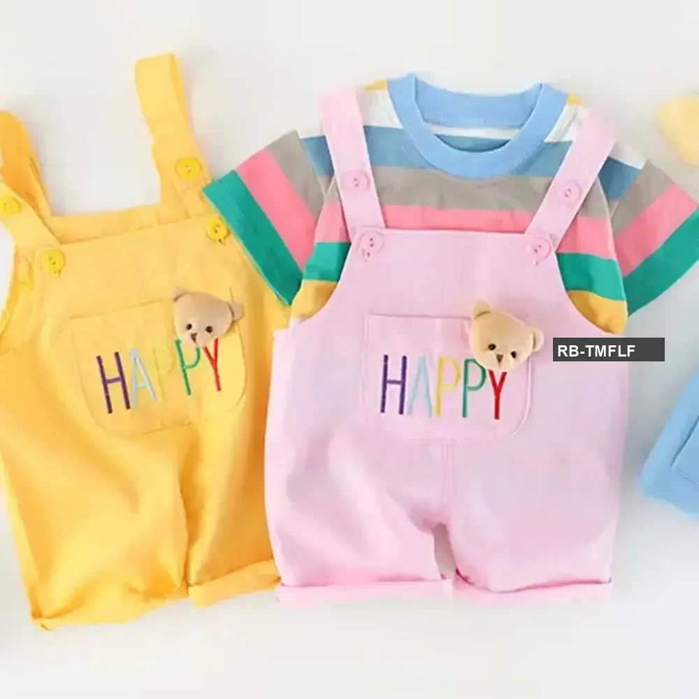 Happy Bear suspender - Baby Summer Clothing
