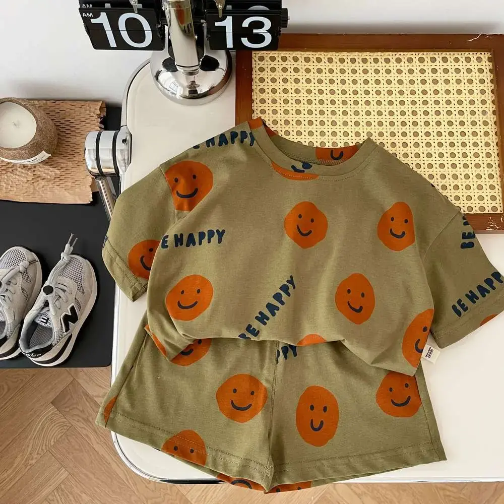 Emoji Tshirt Set - Kids Summer Clothing