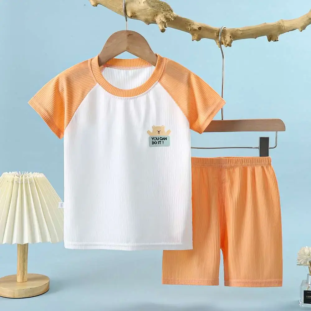 T-shirt Set Orange / 6-12 Month
