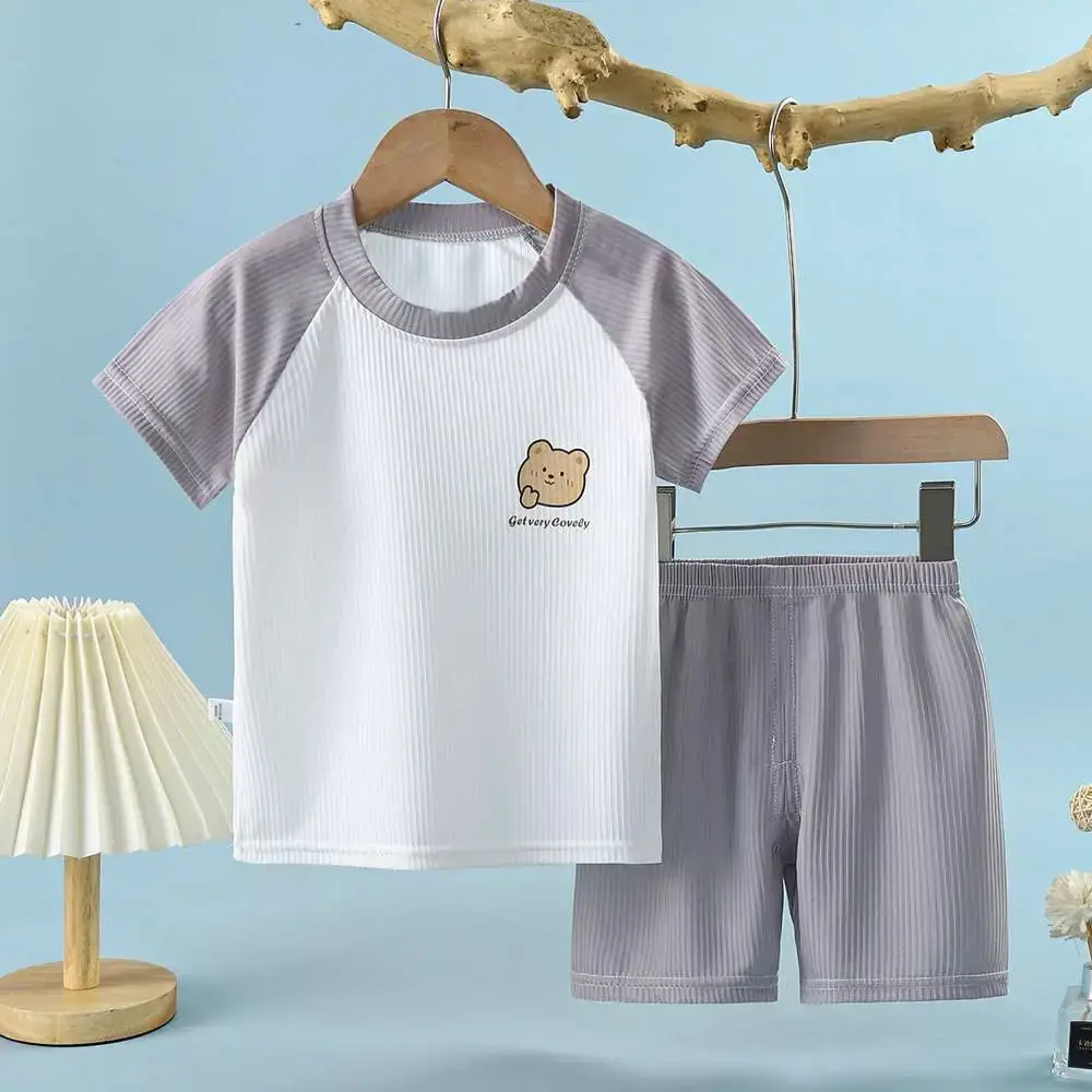 T-shirt Set Grey / 6-12 Month