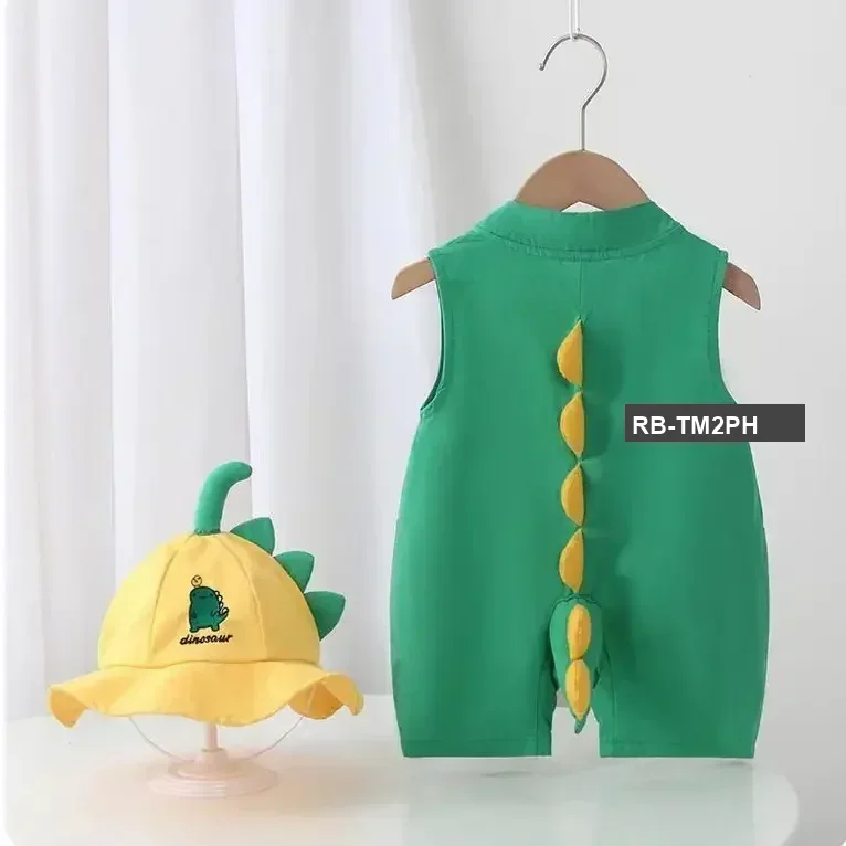 3D Romper Dinosaur Romper - Summer Friendly Dress for Baby