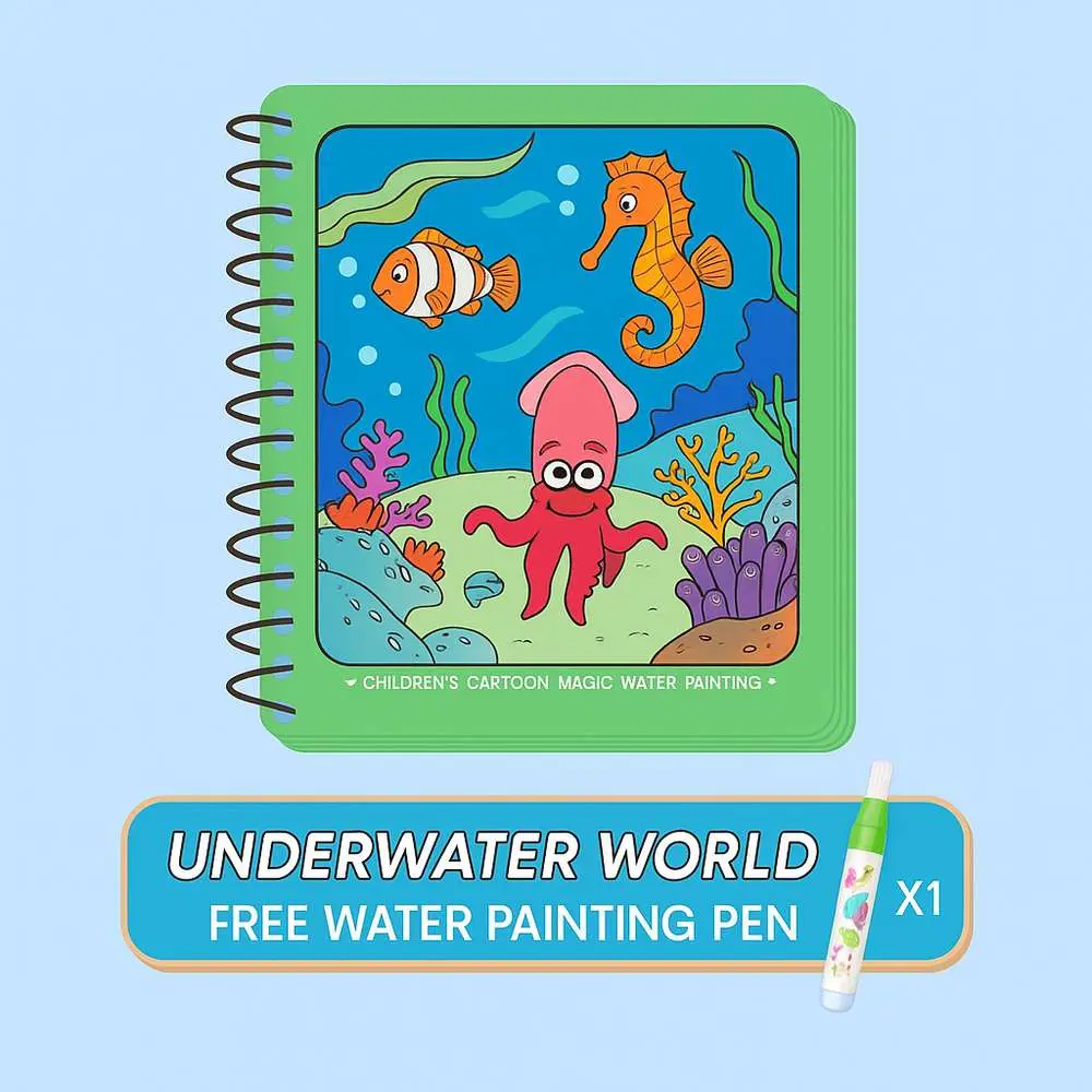 Magic Water Art Book – শিশুদের জন্য জাদুকরী ছবি আঁকার বই!