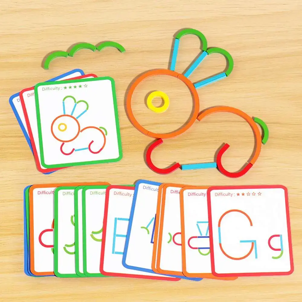 Wooden Sticks & Rings Creative Learning Toy – Learn Through Fun!