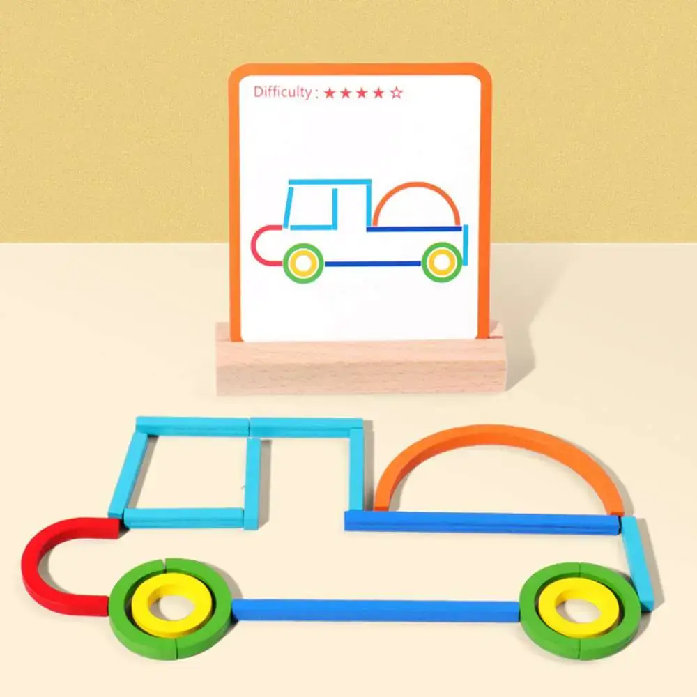 Wooden Sticks & Rings Creative Learning Toy – Learn Through Fun!