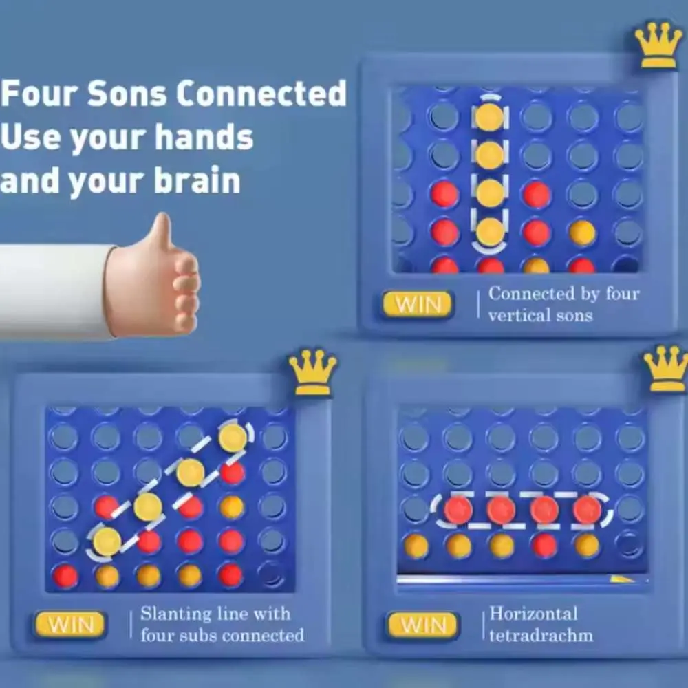 Mini 4-Line Connect Game – Pocket-Sized Fun & Learning for Kids