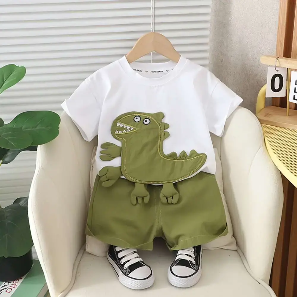 Summer Friendly Set - Baby Dino T-shirt and pant
