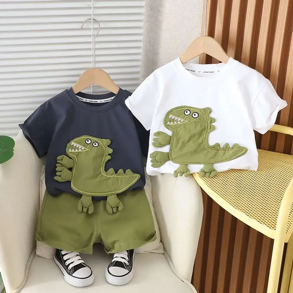 Summer Friendly Set - Baby Dino T-shirt and pant