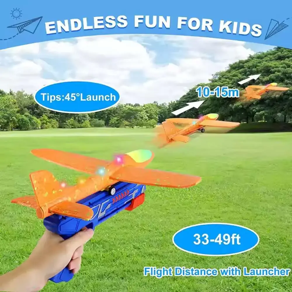 Airplane Launcher Gun Set – Safe & Fun Flying Toy for Kids