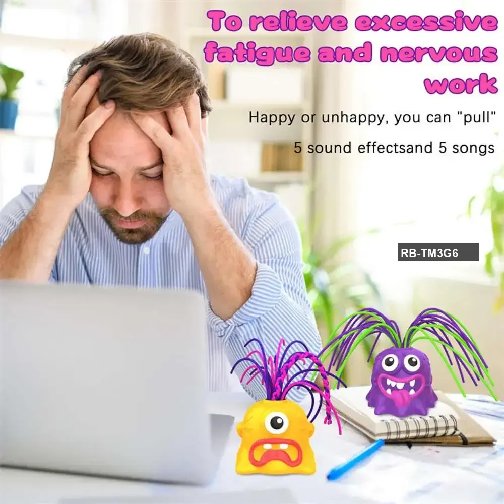 Hair Pull Monster Toy – Funny Stress Relief & Creative Play for Kids