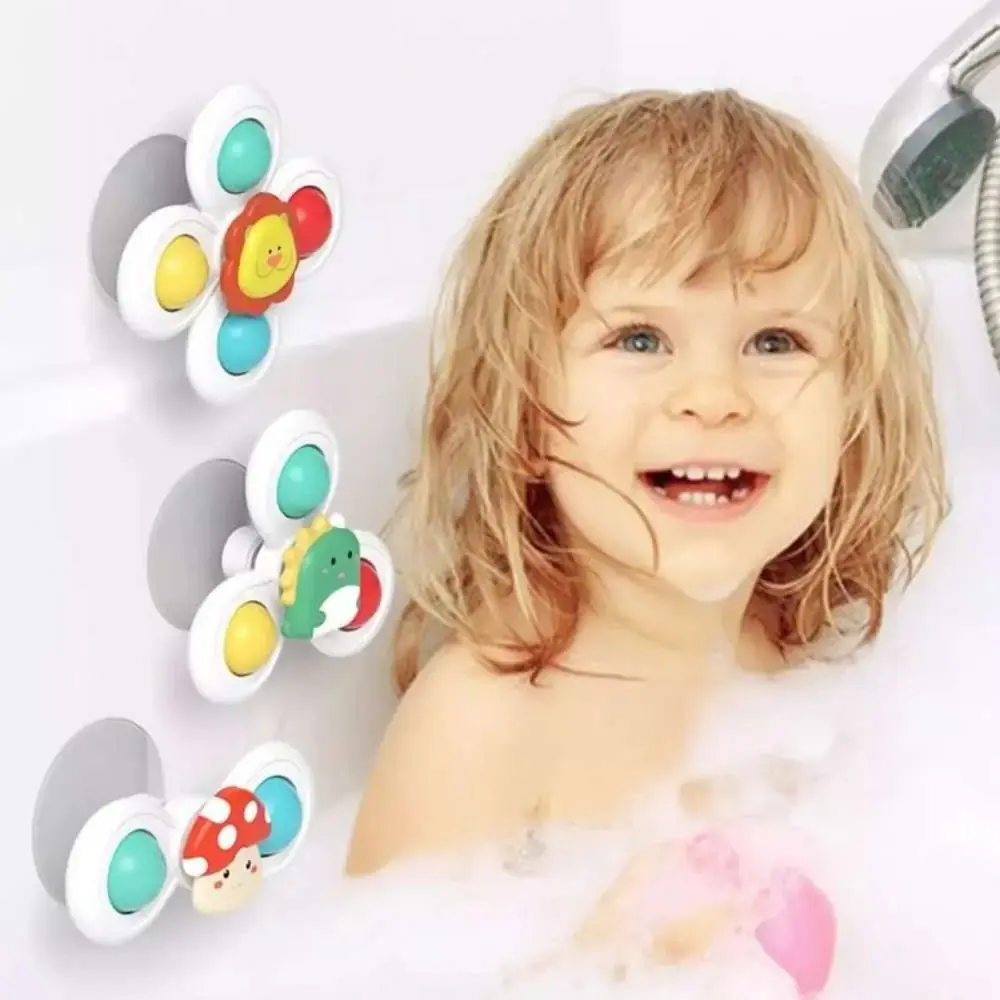 3 Pcs Baby Spinner Toy with Suction Cup | Perfect Newborn Gift