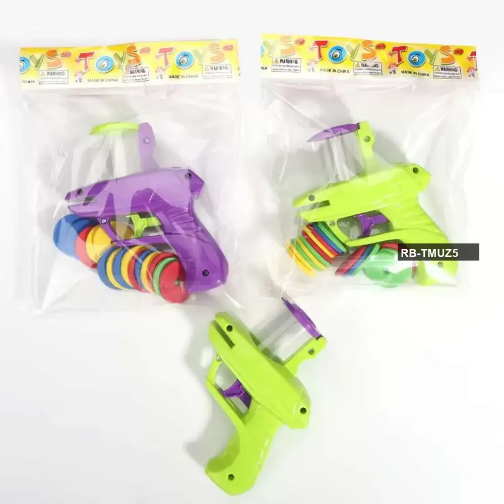Colorful Disc Shooter Gun – Kids Fun & Learning Toy in Bangladesh